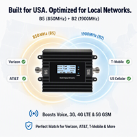Amplificador de Señal EasyBoost 850 1900MHz B5 B2, Repetidor con Control por Aplicación Tuya, Kit de Antena para Operadores Locales de EE. UU., Teléfono Celular
