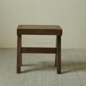 Meubles de décoration intérieure en bois massif au design contemporain haut de gamme, résistants à l'usure, pour hôtel, appartement, tabourets en bois - Product Image 3