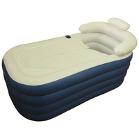 Spa gonflable se pliant de baquet chaud de réservoir de bain à haute densité pliable durable de PVC avec la couverture
