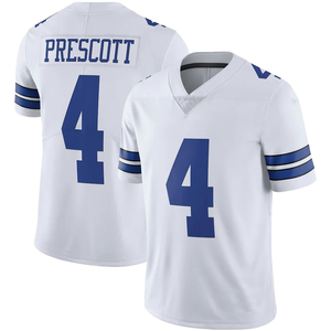 Vente en gros 4 # Dak Prescott Dallas Maillots de football cousus USA Football Jeu Sports VP Joueur limité Maillot inversé - Product Image 4