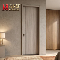 Portes intérieures modernes en bois composite sur mesure, isolation acoustique, construction durable, appartement, chambre, salle de bain, villa