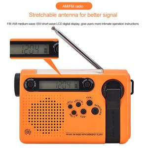 Banco de Energía Solar de Emergencia con Manivela y Linterna LED, 2000mAh, Recargable, para Cargar Teléfonos Móviles - Product Image 4