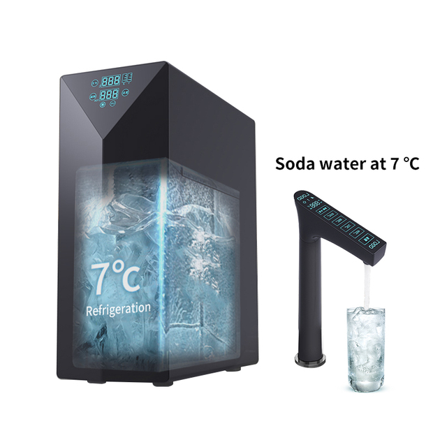 WOSFER High Quality Professional Hot Cold Soda Ice Water Machine Reverse Osmosis Water Filter Electric Plastic Household Outdoor