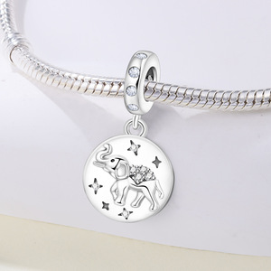 จี้รูปช้างทองแดงสีขาวขายดี งานดีไซน์เฉพาะระดับไฮเอนด์ สำหรับทำสร้อยข้อมือ DIY ขายส่ง เครื่องประดับสำหรับผู้หญิง - Product Image 2