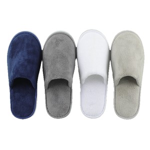 Pantuflas Antideslizantes Reutilizables de Fábrica, Lavables, con Suela Gruesa, de Terciopelo Coral de Colores, para Hoteles, Casas de Huéspedes y Hogares - Product Image 1