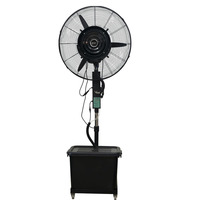Kipas Angin Industri 26 30 Inci 110V 220V Kipas Semprot Humidifier Kipas Angin Kabut Elektrik Fleksibel Pendingin