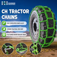 Nuevas Cadenas para Neumáticos de Tractor HUANAN de Acero Aleado Galvanizado y Tratado Térmicamente, de Alta Resistencia para Tractores Agrícolas y Cargadoras de Ruedas