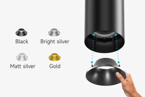 Tout nouveau éclairage d'exposition de musée d'or <span class=keywords><strong>noir</strong></span> blanc de 9W 3000k 4000k a mené la lumière de voie magnétique - Product Image 5