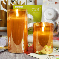 Bougies LED cylindriques lumineuses avec télécommande, en carton, pour décoration intérieure, certifiées BSCI, 300 pièces