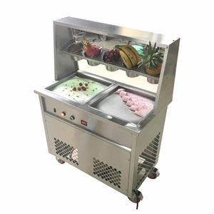Commercial Fried Ice Cream Machine,Thai <b>Tawa</b> Bangladesh Pakistan Ice Cream Roll Machine - Product Image 3