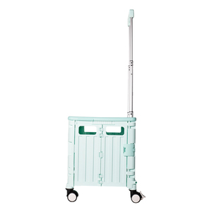 Heavy Duty Wheels Rotate Folding <strong>Teacher</strong> <strong>Trolley</strong> Cart Collapsible Shopping Box <strong>Trolley</strong> on Wheels with Lid - Product Image 4