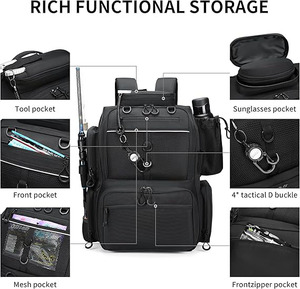 Mochila Impermeable 900D de Muestra Gratuita, Mochilas Tácticas para Exteriores, Senderismo, Campamento, Trekking, Pesca, Caza - Product Image 5
