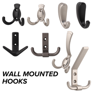 Sang Trọng Chải Vàng Kim Loại Móc Áo Nhiệm Vụ Nặng Nề Thiết Kế Cho Treo Áo Khoác Áo Khoác Treo Tường Áo Móc Tường Móc - Product Image 3