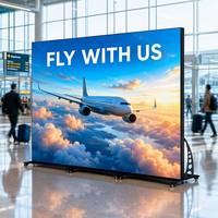 Écran d'affichage LED mobile en gros P1.25 compatible SDK, résolution nominale 256x768 pour signalisation numérique d'ascenseurs et d'aéroports