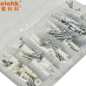 13X42มม. #6-8x7/8 "ไนลอนยึด<span class=keywords><strong>พลาสติก</strong></span>50ชุดพร้อมสกรูเจาะด้วยตนเอง drywall Anchor <span class=keywords><strong>พลาสติก</strong></span><span class=keywords><strong>ขนาด</strong></span>เต็มปลั๊กกลวงผนัง - Product Image 2