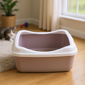 Bac hygiénique classique 37 x 15 x 48 cm, litière pour chat, blanc lilas - Product Image 3