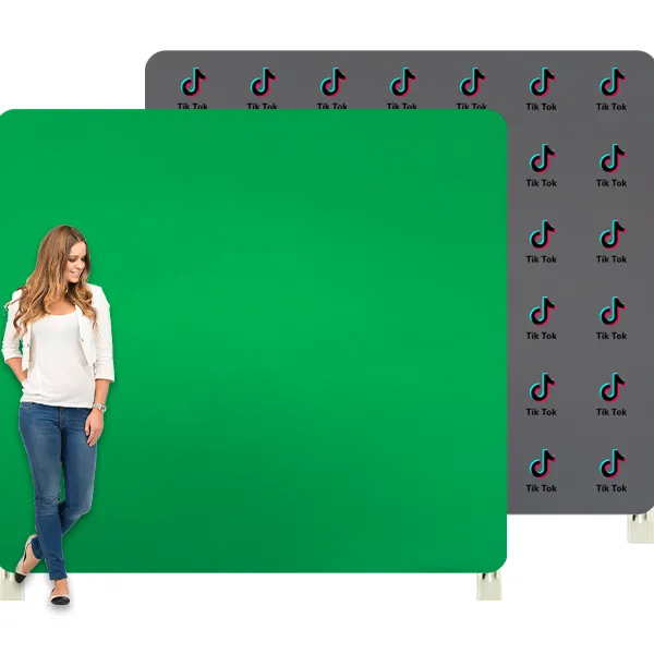 עומד מהיר להגדיר ירוק רקע עבור משחק הזרמה chroma מפתוח צילום סטודיו youtube