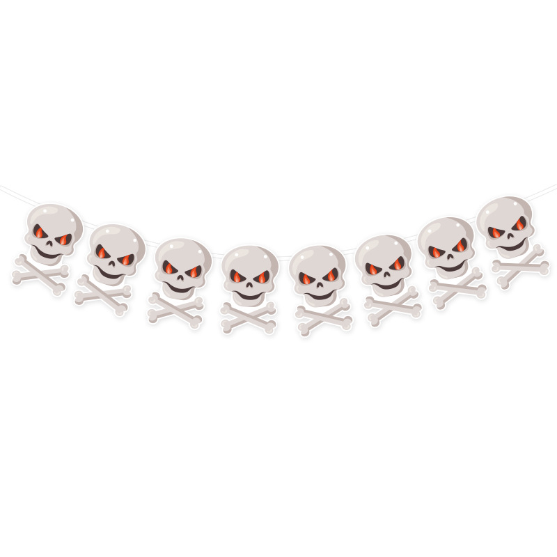 Bannière squelette d'Halloween