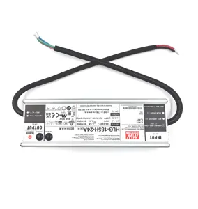 MeanWell HLG-185H-24A beralih 120W 80W 100W 185W 240W 320W 480W 600W tahan air Power Supply 12V 24V 36V 48V Ac Dc Driver LED