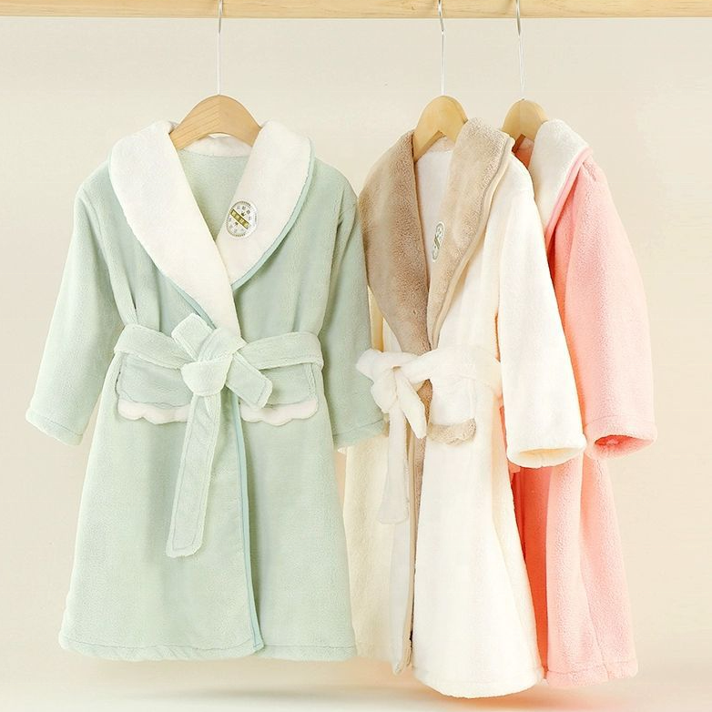 Peignoir De Bain Hiver Flanelle Femme - Rouge - Doux Et Chaud - Grande