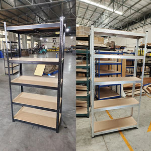 Étagères en acier sans boulons, rayonnages d'entrepôt galvanisés, étagères faciles à installer, réglables, 5 niveaux, étagères de rangement en métal - Product Image 2