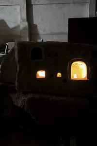 El Yapımı Çin Büyük Bahçe Doğal Taş Zen Mum Fenerleri Küçük Keşiş Buda Heykeli ile - Product Image 3