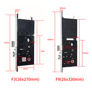 Manopole moderne semplici porte interne con lucchetto maniglia della porta di lusso maniglie delle porte - Product Image 5