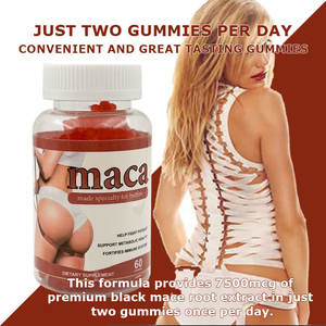 Gummies améliorées pour l'anémie nutritionnelle, à base de maca, pour l'amélioration des fesses, véganes, sans sucre, sans OGM, supplément de collagène et de maca, suppléments à base de plantes - Product Image 4