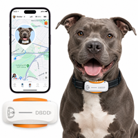 Traceur GPS 4G pour animaux de compagnie avec moniteur de santé : suivi d'activité 24h/24 et 7j/7, diagnostic vétérinaire IA, alertes géofences, 4G, iOS/Android, étanche