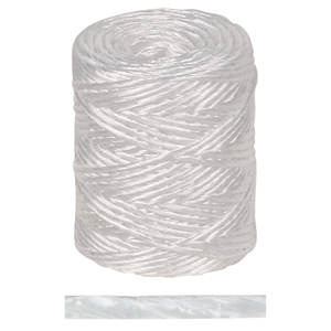 Bobine - fil de raphia T600 de 200g en blanc, idéal pour les travaux manuels et la décoration, résistant et facile à manipuler. - Product Image 1