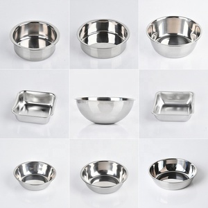 Lkitchen <strong>Cheap</strong> Price Eco Friendly Smooth Edge Wholesale Pet Food Water <strong>Bowl</strong> Cat Stainless Steel Metal <strong>Dog</strong> <strong>Bowl</strong> - Product Image 2