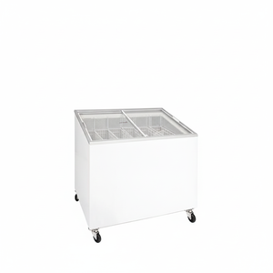 Congelador Comercial Klimasan para Supermercado, 187 L, Puerta de Vidrio Inclinada, Una Temperatura, 2 Puertas, Blanco, para Helados - Product Image 2