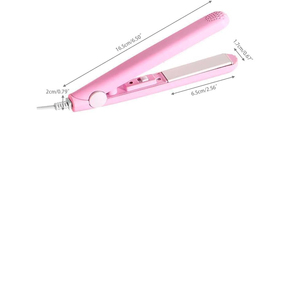 Mini lisseur de cheveux, fer à lisser thermostatique électrique pour cheveux secs et humides, outils de coiffure tendance - Product Image 3