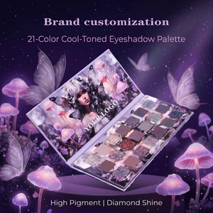 Paleta de Sombras de Ojos Personalizada con Etiqueta Privada, Diseño de Mariposa, 21 Tonos, Acabado Multifuncional, Brillante y Mate, Venta al Por Mayor de Cosméticos - Product Image 1