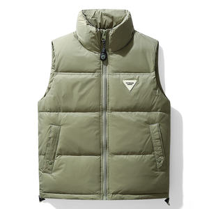 Veste matelassée <span class=keywords><strong>sans</strong></span> manches personnalisée pour <span class=keywords><strong>homme</strong></span>, hiver 2024, veste d'extérieur, vente en gros, <span class=keywords><strong>taille</strong></span> unisexe, fermeture éclair, gilet - Product Image 2