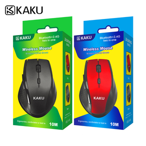 Chuột quang không dây Kakusiga 4G ABS + Silicone Sáu phím màu đỏ đen BT 5.2 - Product Image 1