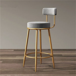 Chaises en tissu, tabourets <span class=keywords><strong>de</strong></span> <span class=keywords><strong>bar</strong></span> en cuir PU à vendre, pieds dorés, chaises <span class=keywords><strong>de</strong></span> <span class=keywords><strong>bar</strong></span> pour salon <span class=keywords><strong>de</strong></span> thé, café, chaises hautes - Product Image 3