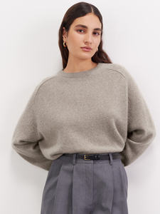 Pullover da <span class=keywords><strong>Donna</strong></span> Produttore in Maglia Morbida a Girocollo Lavabile 100% Cashmere - Product Image 3