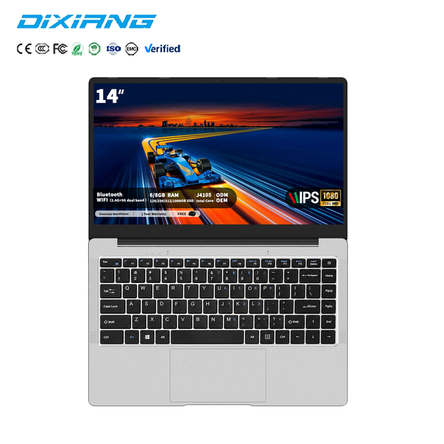 Wholesale China Manufacturer Oem Odm Brand New 14 Inch Mini Ddr4 J4105 6GB Notebook Computer Cheap Laptops