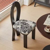 Chaise ergonomique en bois massif avec dossier, design moderne, pour salle à manger, dressing, négociation, loisirs, empilable, usage domestique et scolaire L068