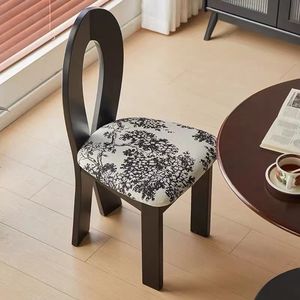 Chaise ergonomique en bois massif avec dossier, design moderne, pour salle à manger, <span class=keywords><strong>dressing</strong></span>, négociation, loisirs, empilable, usage domestique et scolaire L068 - Product Image 5