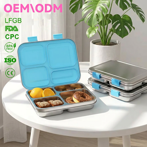 Boîte à bento en plastique Tritan durable multicouche, sans BPA, étanche, de haute qualité, approuvée par la FDA et la LFGB, respectueuse de l'environnement - Product Image 1