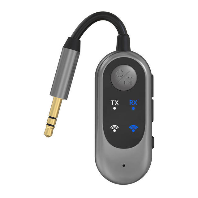 Car FM Transmitter, BT5.3 Hands-Free Transmitter and Receiver, 2-in-1 3.5mm Car Phone TV Audio Connection Universal Accessory