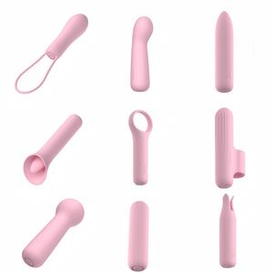 Giocattolo del sesso adulto 10 vibrazione di frequenza Mini vibratore del Silicone, masturbatore femminile, forte bastone di massaggio orgasmico di terremoto - Product Image 1