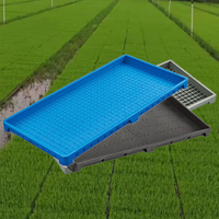 Plateau de semis de riz 60*30CM, bac de pépinière pour machine de repiquage, plateau agricole en PP à fond plat pour la culture du riz paddy