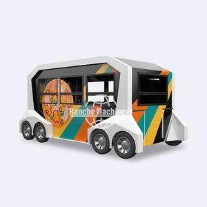 Remorque alimentaire entièrement équipée en acier inoxydable, conforme aux normes européennes, chariot personnalisé pour la restauration rapide, les glaces, la boulangerie et les snacks - Product Image 3