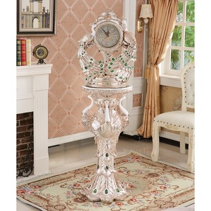 Adorno Moderno de Pavo Real, Decoración para el Hogar, Artesanía de Resina, Relojes de Pie, Escultura de Lujo Nórdica para Sala de Estar, Decoración del Hogar - Product Image 5