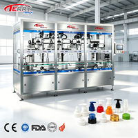 Machine de bouchage automatique à suivi servo haute vitesse pour bouteilles de shampoing, cosmétiques et détergents