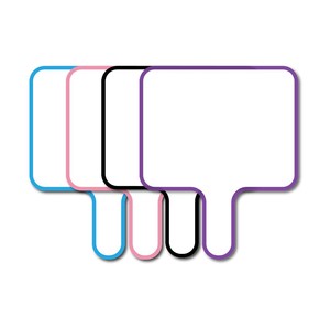 Colorful PET Magnetic Whiteboard Desktop Writing Board Erasable Double-sided Blackboard Standard Size Soft <b>Edge</b> - Product Image 1