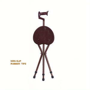 <span class=keywords><strong>Canne</strong></span> pliante 2-en-1 avec <span class=keywords><strong>siège</strong></span>, hauteur réglable, bâton de marche en alliage d'aluminium, tabouret pliable portable <span class=keywords><strong>pour</strong></span> <span class=keywords><strong>personnes</strong></span> <span class=keywords><strong>âgées</strong></span>, utilisation en extérieur - Product Image 1